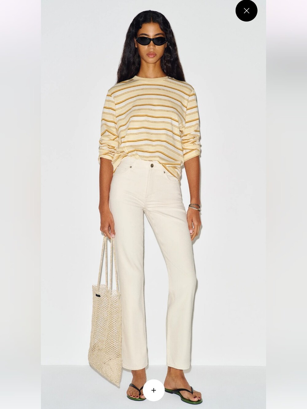 Reformation Cynthia High Rise Straight Leg Denim Almond Neutral Sz 26